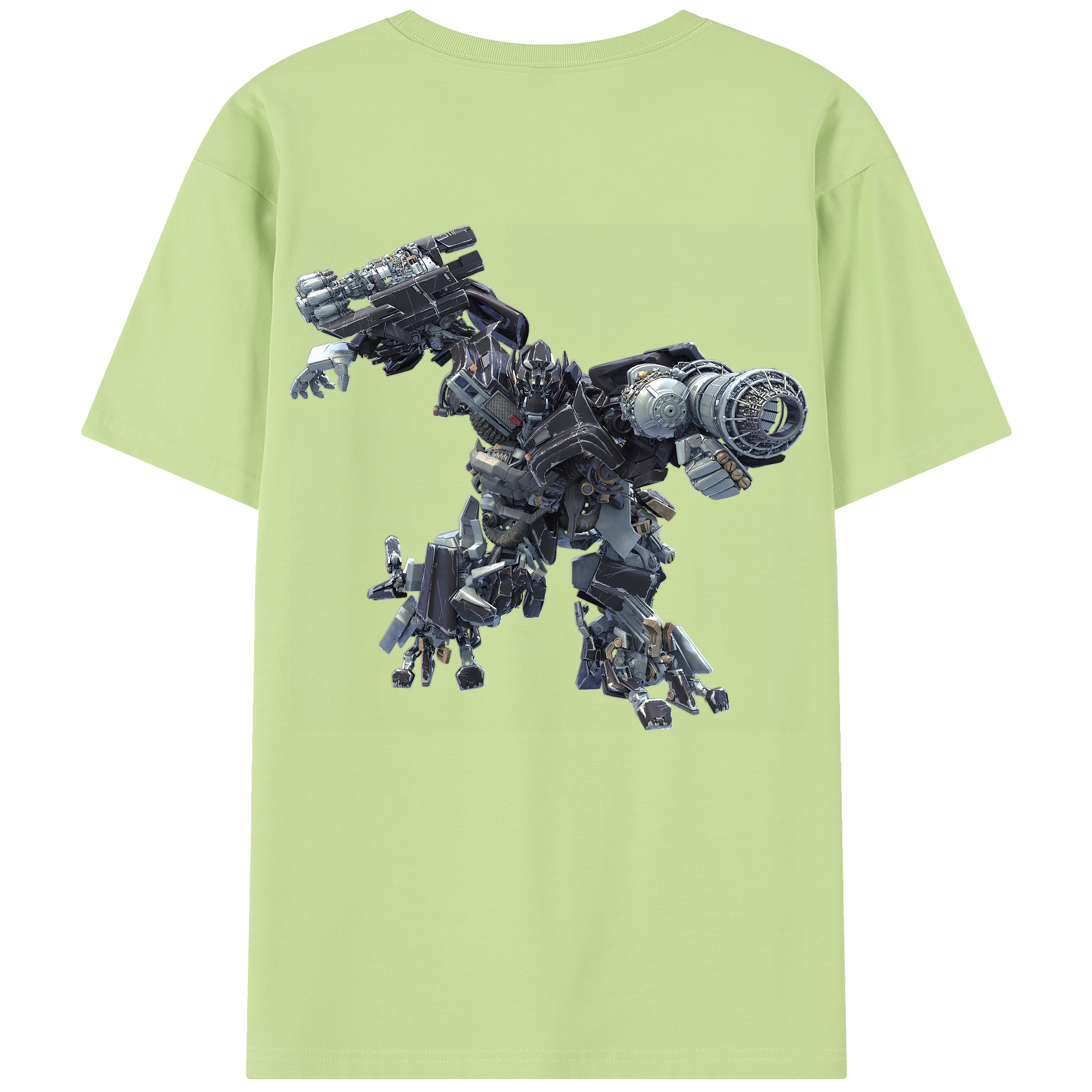 （画像用） Transformers トランスフォーマー 綿100％半袖Tシャツ（背面プリント）